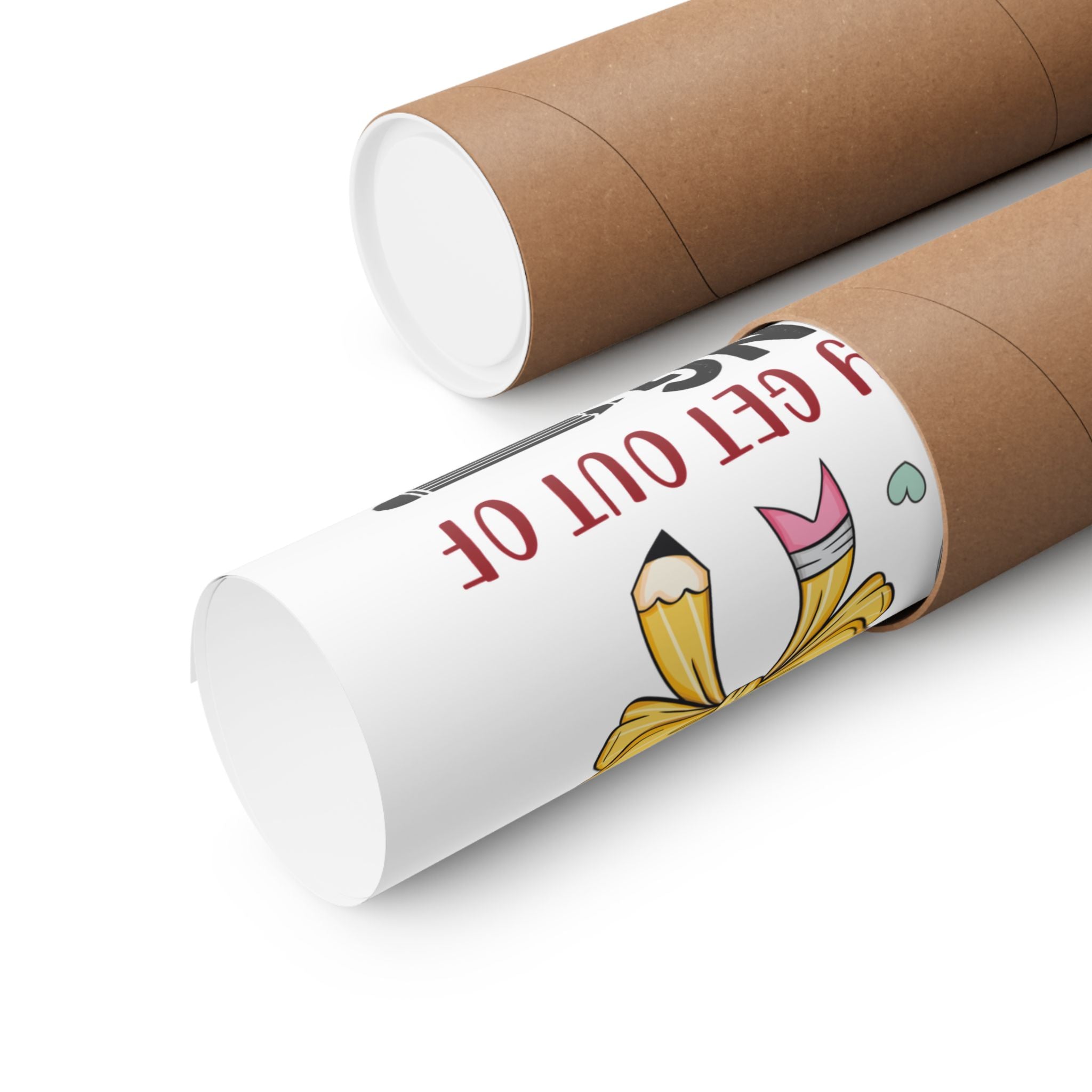 Once a Teacher Always a Teacher Matte Poster — You Can Never Truly Get Out of Teaching Inspirational Classroom Wall Art