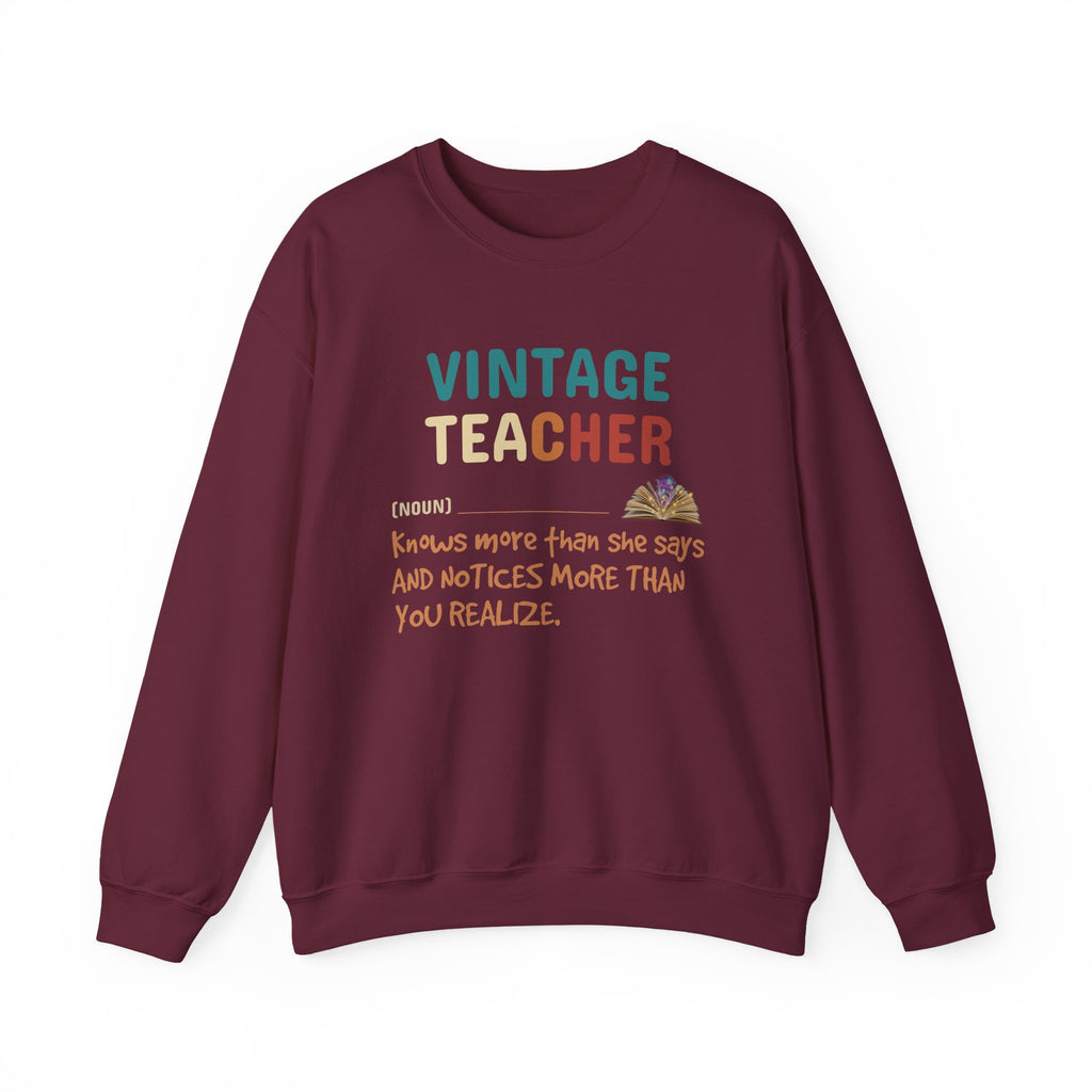 Vintage Teacher Quote Crewneck Sweatshirt