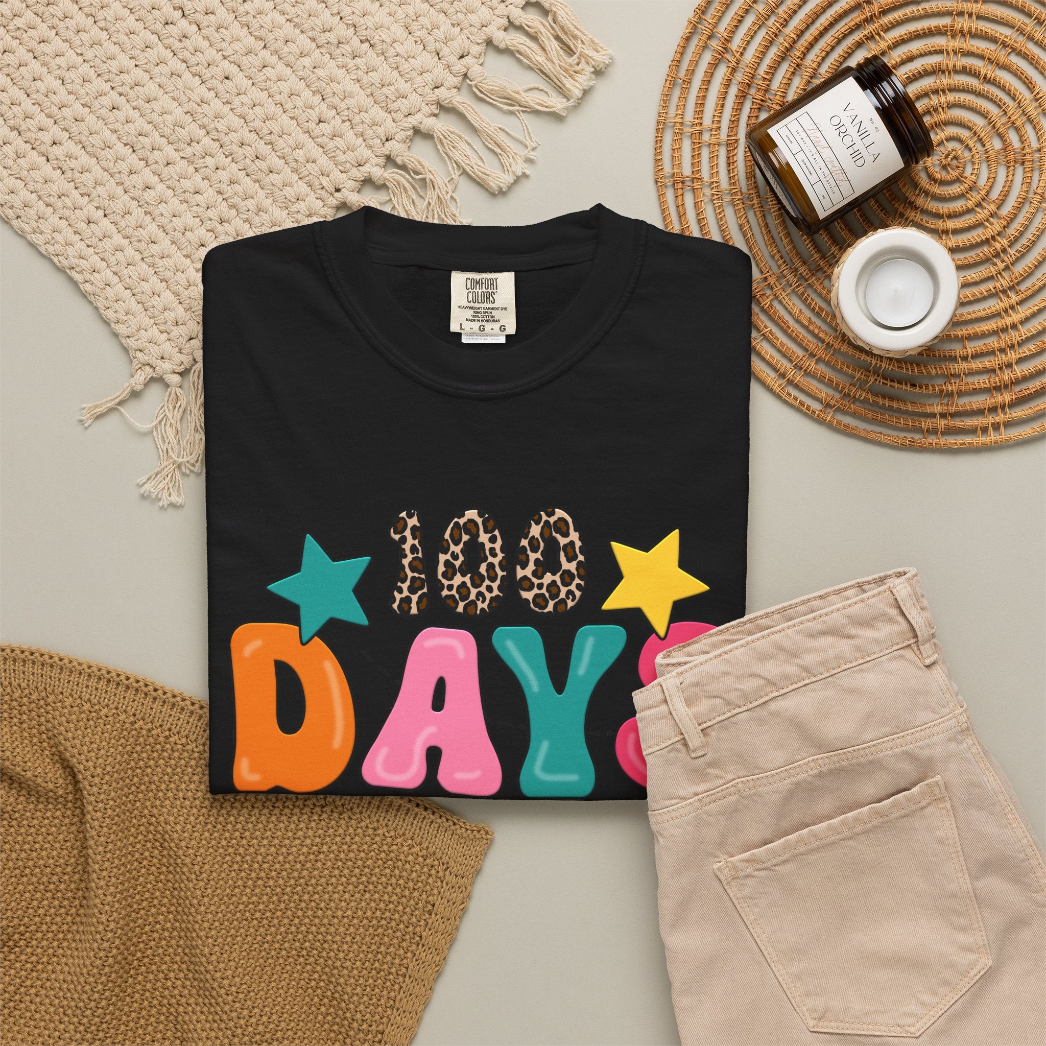 100 Days of School T-Shirt — Colorful Kids Celebration Tee