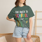 Back to School Tour T-Shirt — Retro Teacher Humor Tee ("Bruh! We Back")