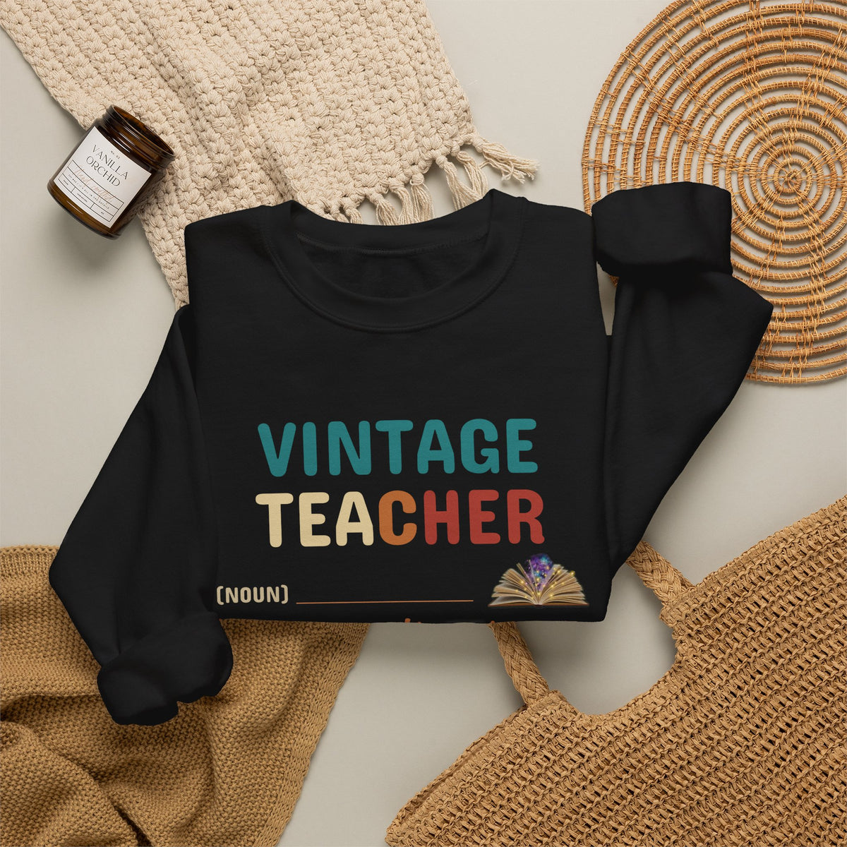 Vintage Teacher Quote Crewneck Sweatshirt