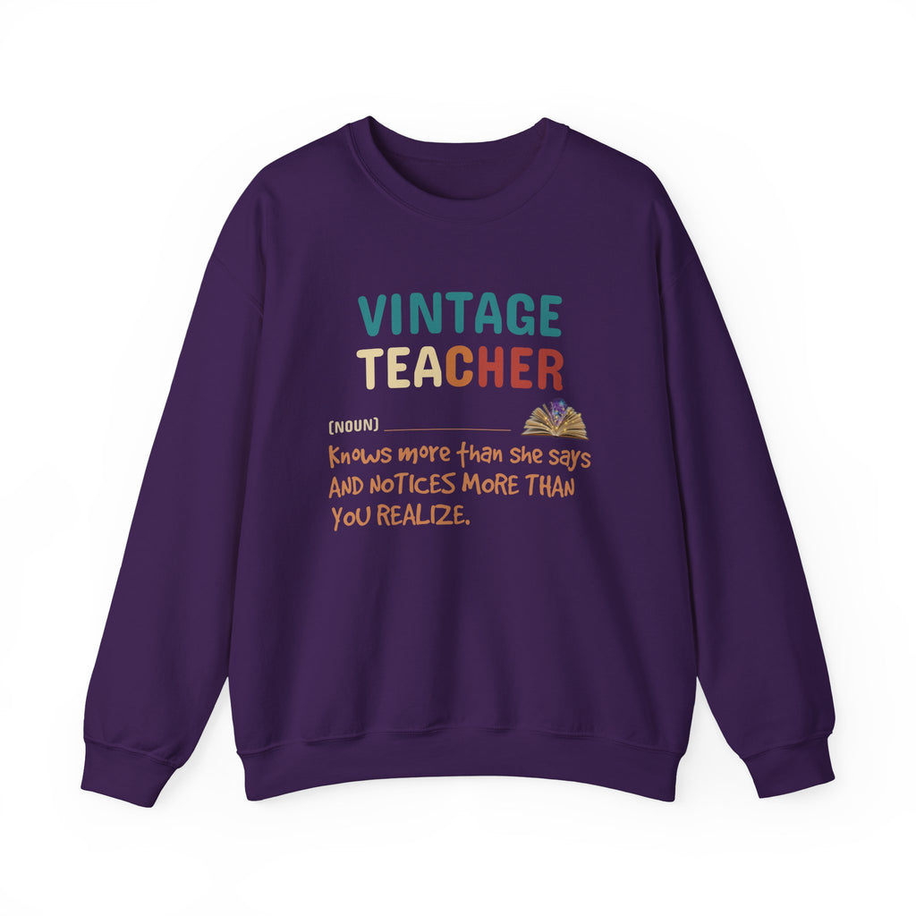 Vintage Teacher Quote Crewneck Sweatshirt