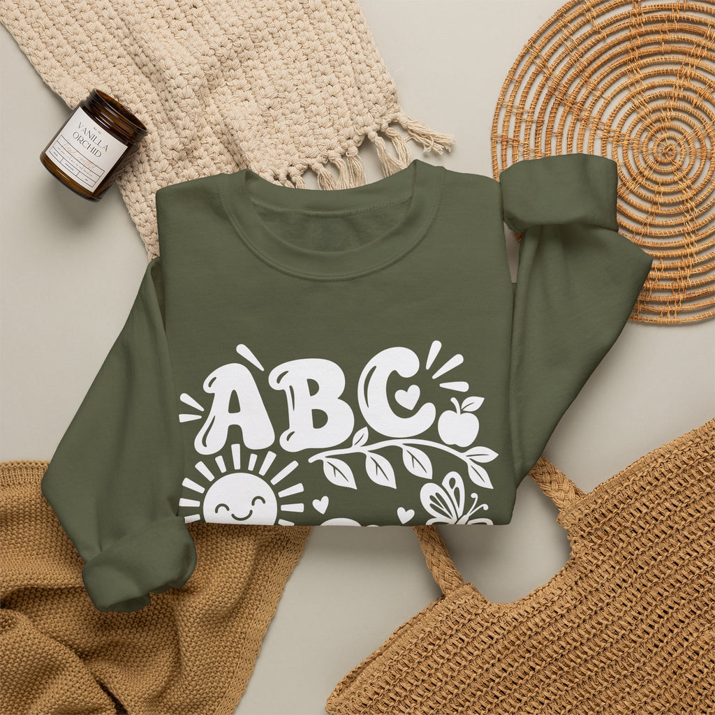 ABC 1234 Educational Crewneck Sweatshirt