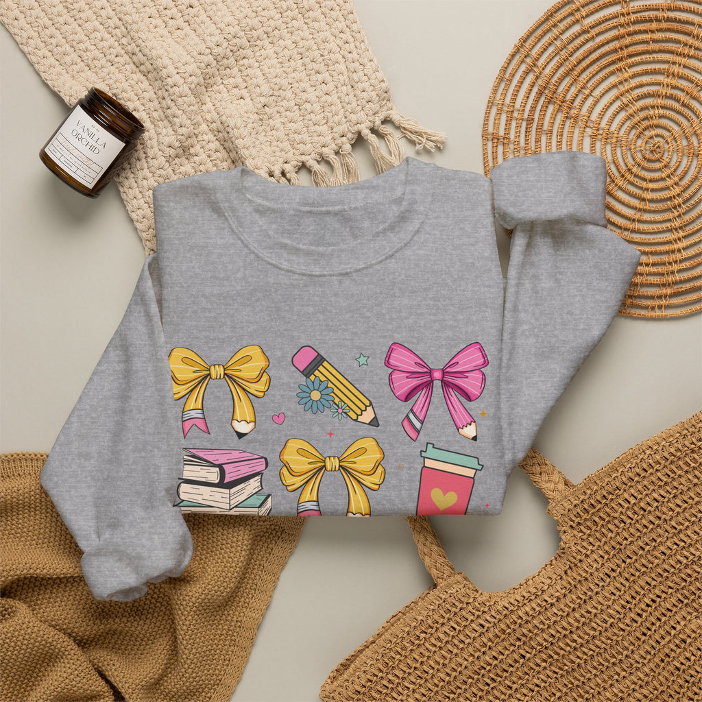 Cute Bow and Candy Sweatshirt for Girls