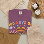 100 Days of Coffee & Chaos T-Shirt — Funny Teacher/Student Celebration Tee