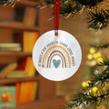 Teacher Ornament — “It Takes a Big Heart to Shape Little Minds” Metal Holiday Keepsake