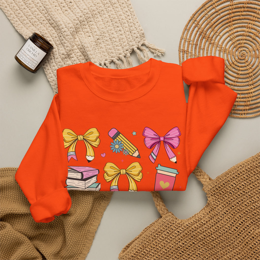 Cute Bow and Candy Sweatshirt for Girls