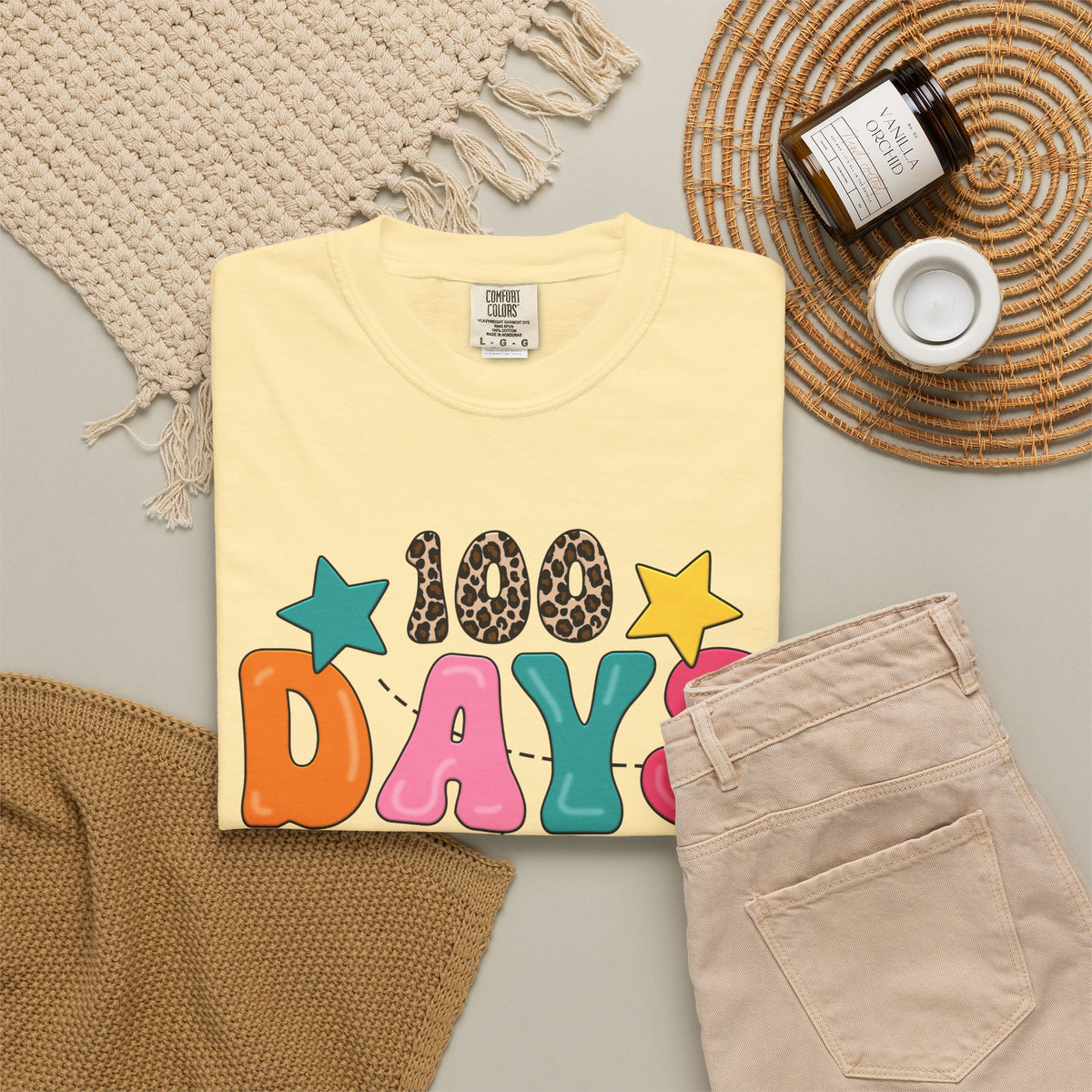 100 Days of School T-Shirt — Colorful Kids Celebration Tee