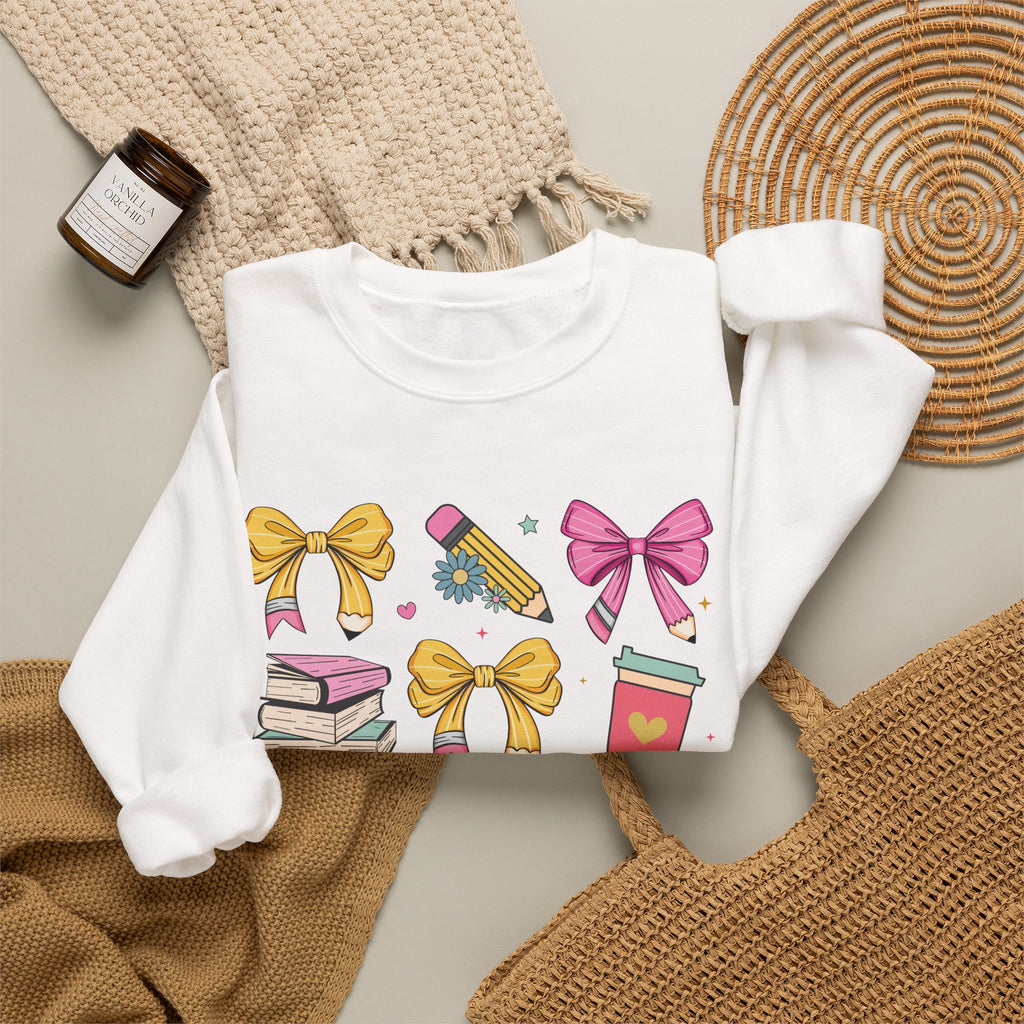 Cute Bow and Candy Sweatshirt for Girls