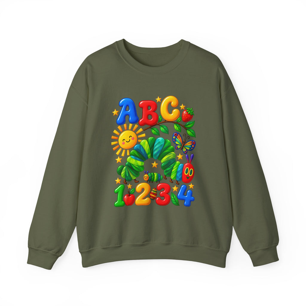 ABC 1234 Educational Kids Crewneck Sweatshirt