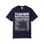 Teacher Nutrition Facts T-Shirt — Funny Teacher Gift Tee for Educators