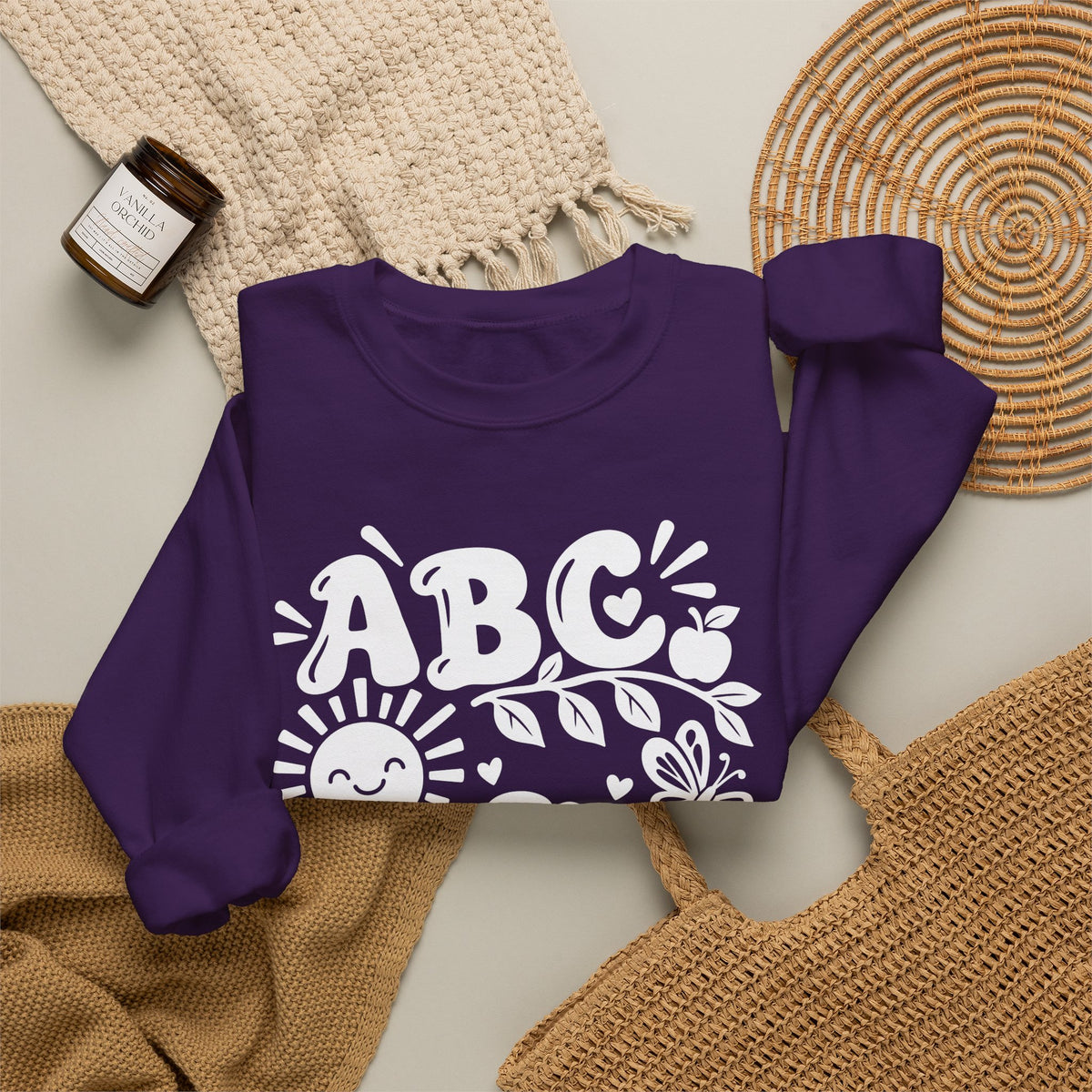 ABC 1234 Educational Crewneck Sweatshirt