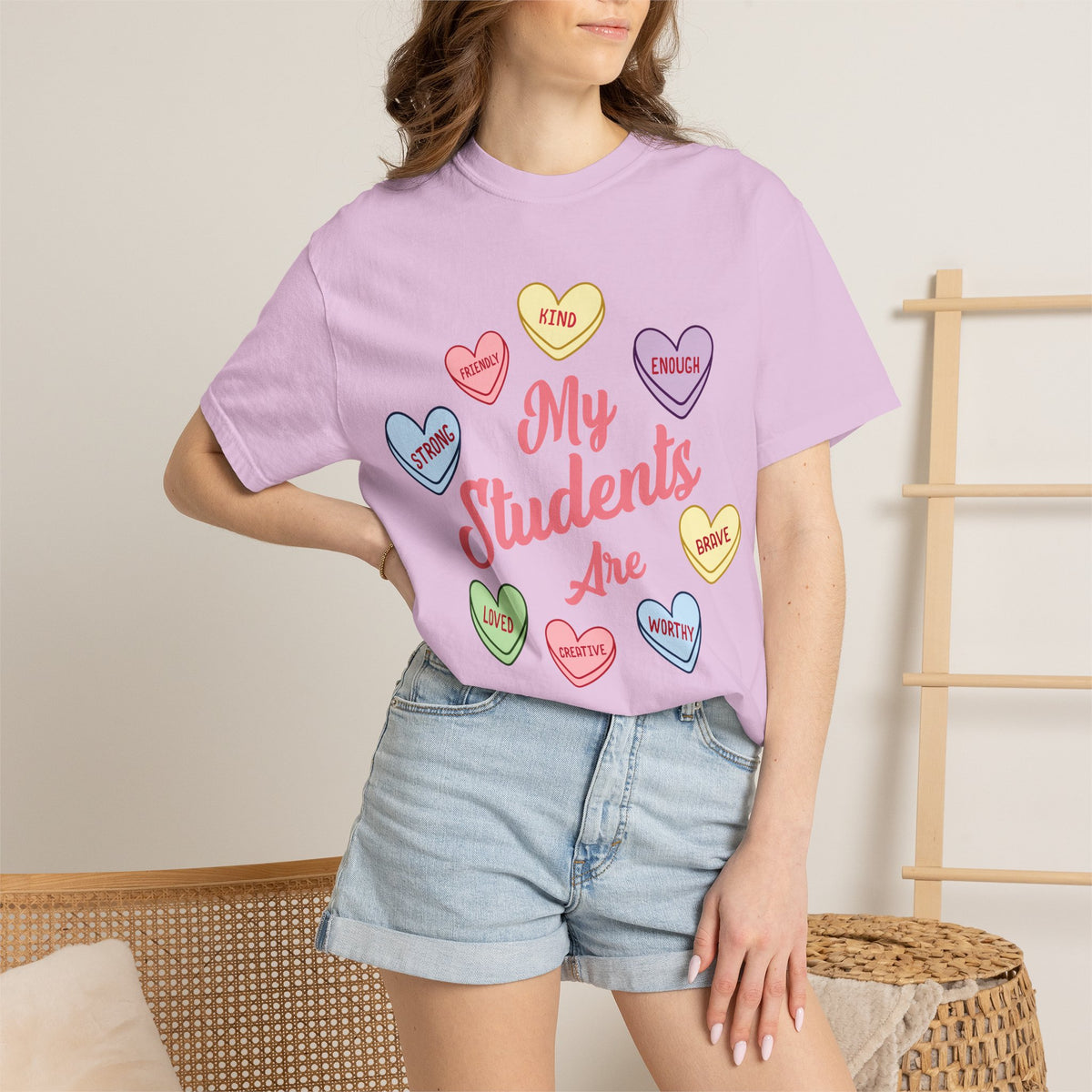 My Students Are T-Shirt — Teacher Appreciation Candy Hearts Design