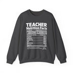 Teacher Nutrition Facts Crewneck Sweatshirt