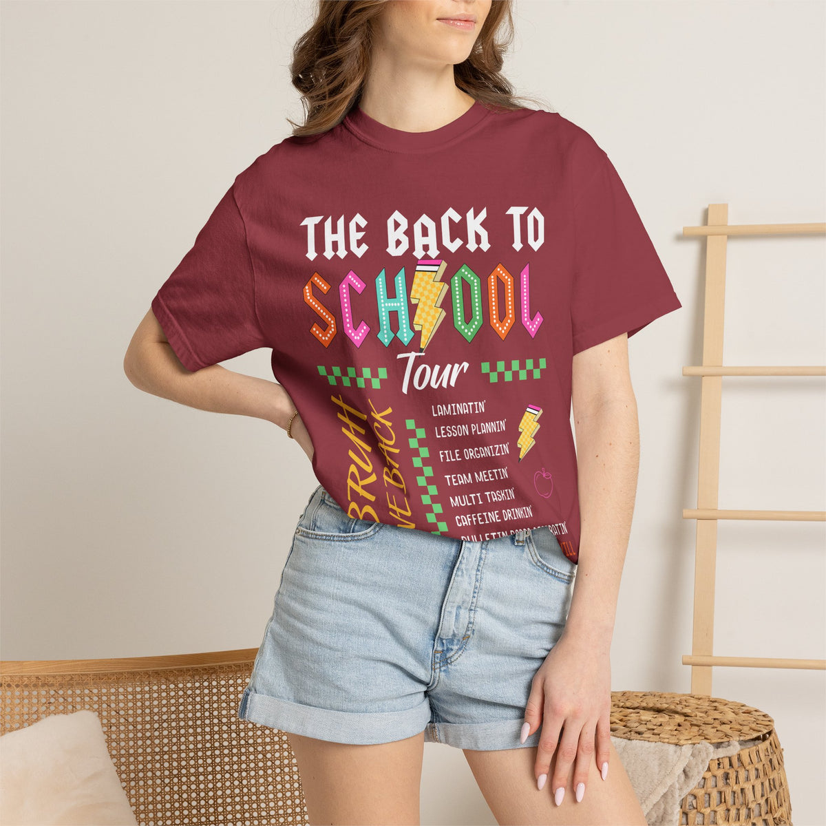Back to School Tour T-Shirt — Retro Teacher Humor Tee ("Bruh! We Back")