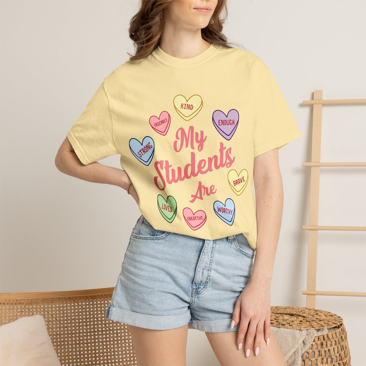 My Students Are T-Shirt — Teacher Appreciation Candy Hearts Design