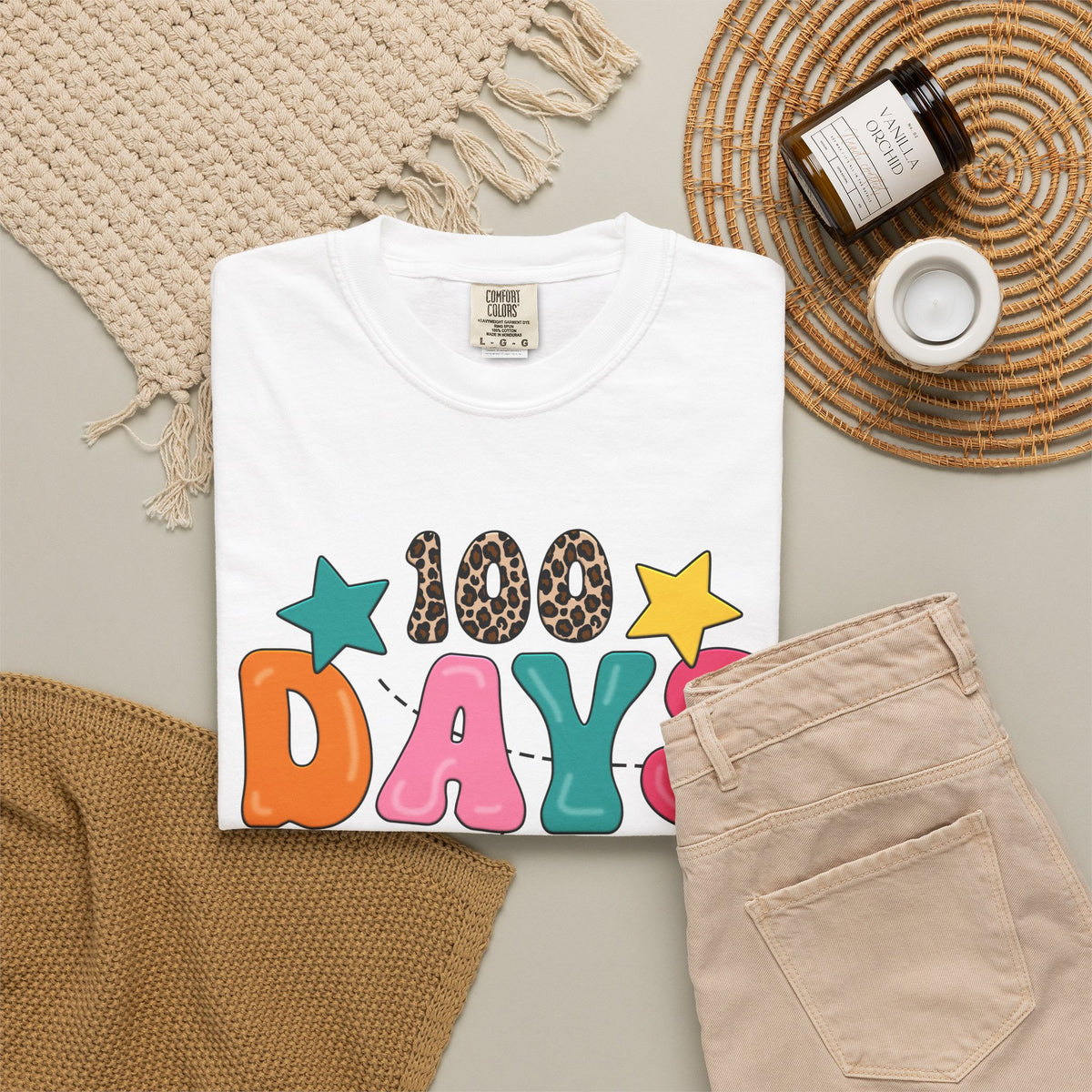 100 Days of School T-Shirt — Colorful Kids Celebration Tee