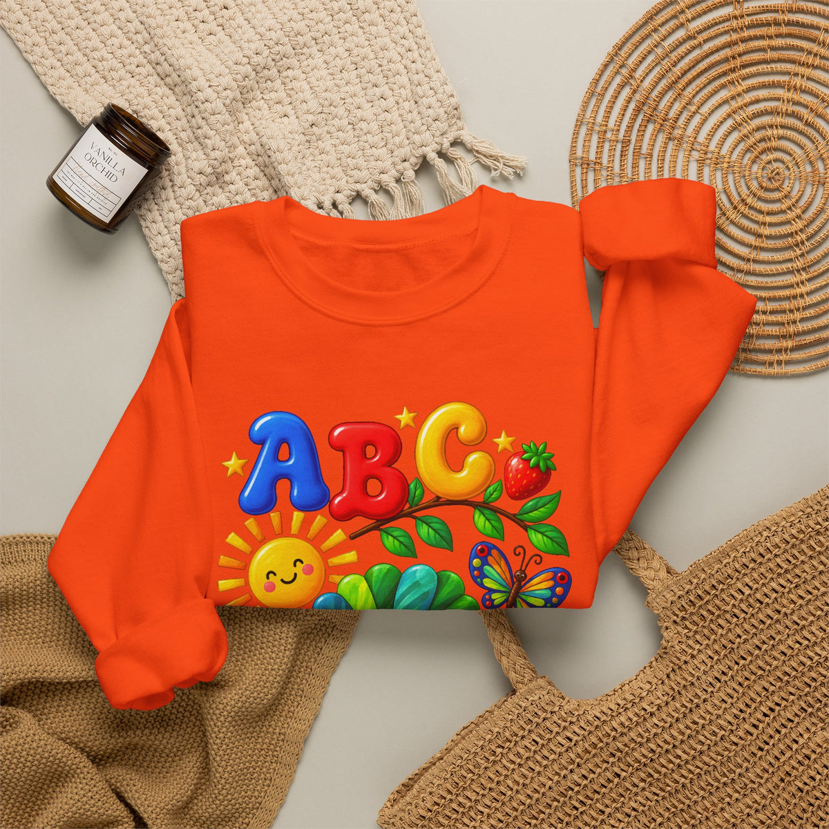 ABC 1234 Educational Sweatshirt for Kids