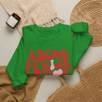 Alphabet ABC Sweatshirt – Playful Red Letter Crewneck