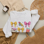 Cute Bow and Candy Sweatshirt for Girls